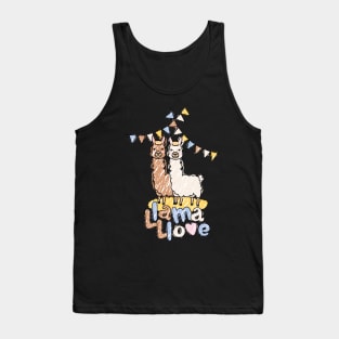 Llama Love Valentine Tank Top